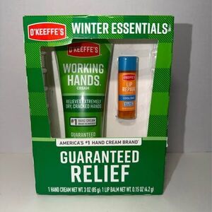 O'Keeffe's Winter Essentials Working Hands Cream & Lip Repair Lip Balm New